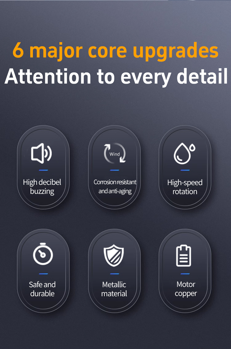 السادسة الرئيسية لإنذار الرؤوس الثنائية العمودية مع إنذار 